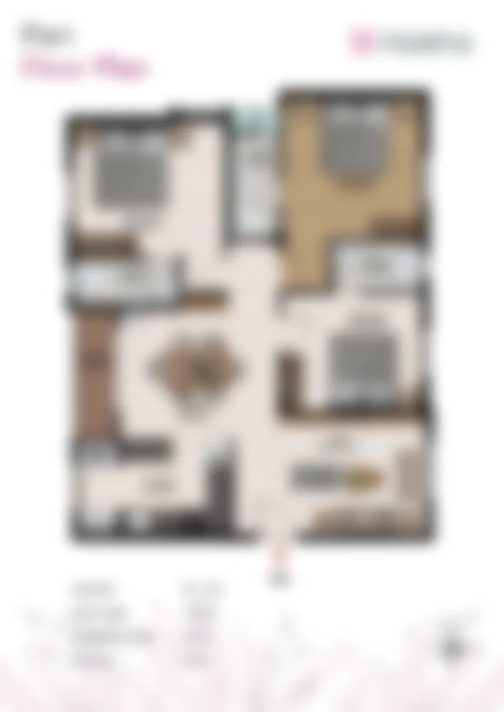 JKB Harsha 3 BHK B1-B3 East facing